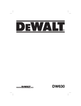 DeWalt DW630 T 2 Owner's manual