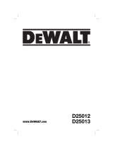 DeWalt D25012K User manual