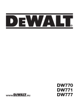DeWalt DW770 Owner's manual