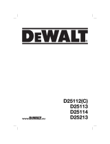 DeWalt D25213 Owner's manual