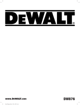 DeWalt DW876 User manual