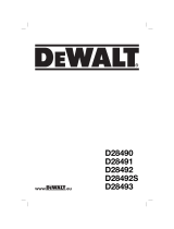 DeWalt D28491 T 3 Owner's manual