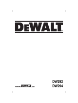 DeWalt DW292 T 2 Owner's manual