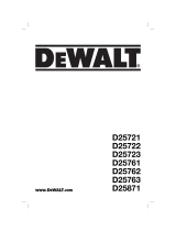 DeWalt D25722K User manual