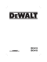 DeWalt DC415 T 2 Owner's manual