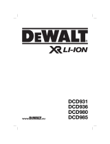 DeWalt DCD931 Owner's manual