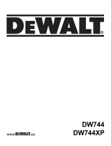 DeWalt DW744XP Owner's manual