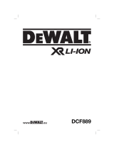 DeWalt DCF889 T 1 Owner's manual