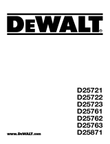 DeWalt D25721K User manual