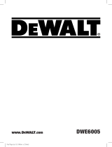 DeWalt DWE6005- GB User manual