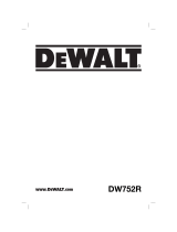DeWalt DW752R User manual