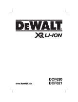 DeWalt DCF621 Owner's manual