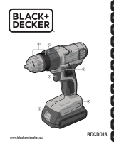 Black & Decker 1-Gang Akku-Bohrschrauber 18 Volt BDCDD18N Owner's manual