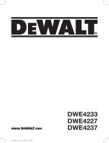 DeWalt DWE4237 User manual