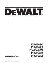 DeWalt DWE492S Owner's manual