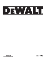 DeWalt D27113 User manual