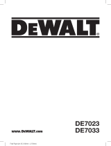 DeWalt DE7033 User manual