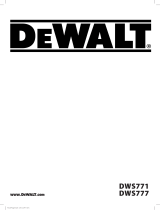 DeWalt DWS771 User manual
