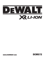 DeWalt DCM572 User manual