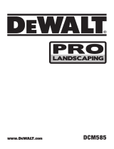 DeWalt DCM585 User manual