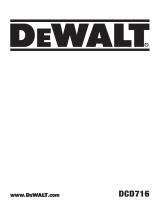 DeWalt DCD716 User manual