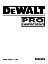 DeWalt Pro Landscaping DCM586 User manual