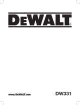 DeWalt DW331 User manual