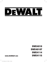 DeWalt DWE4114 User manual