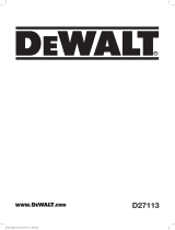 DeWalt D27113 User manual