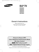 Samsung SP61L6HX User manual