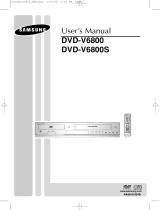 Samsung DVD-V6800 Owner's manual