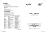 Samsung LE32M86 User manual