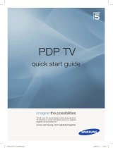 Samsung PS50B579T6S Quick start guide