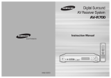 Samsung AV-R700 User manual