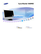 Samsung 940MW - SyncMaster - 19" LCD Monitor User manual
