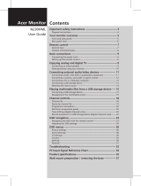 Acer N230HML User manual