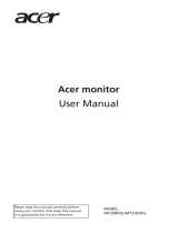 Acer MT230HDL User manual