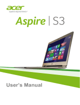 Acer Aspire S3-371 User manual