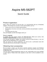 Acer Aspire M5-582PT Quick start guide