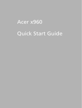 Acer X960 Quick start guide