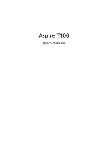 Acer Aspire T100 User manual