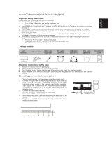 Acer BX340CK Quick start guide