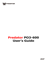 Acer Predator PO3-600 User manual