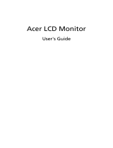 Acer LCD Monitor User manual