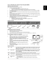 Acer B243HL Quick start guide