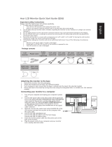 Acer B286HL Quick start guide