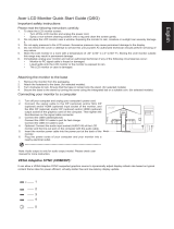 Acer B277U Quick start guide