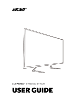 Acer ET400U Quick start guide