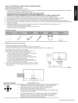 Acer ED323QUR Quick start guide