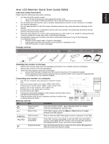 Acer S243HL Quick start guide